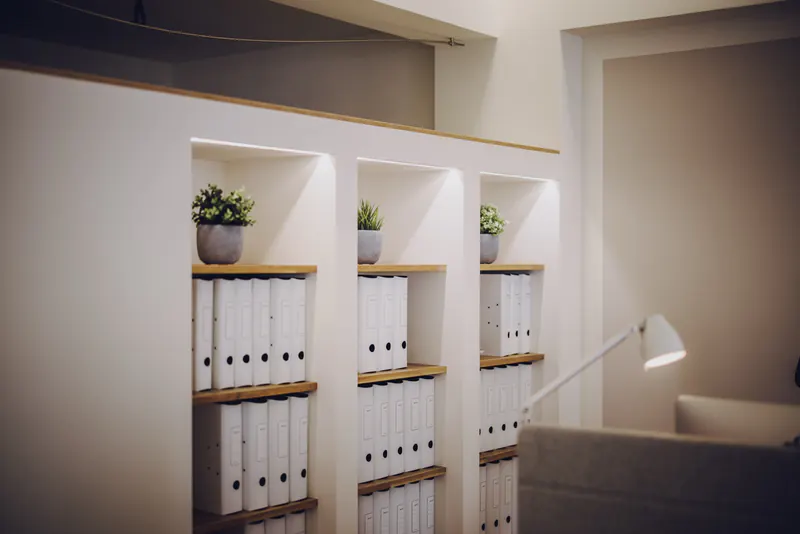 Büro und Galerie W35: Arbeitsbereich